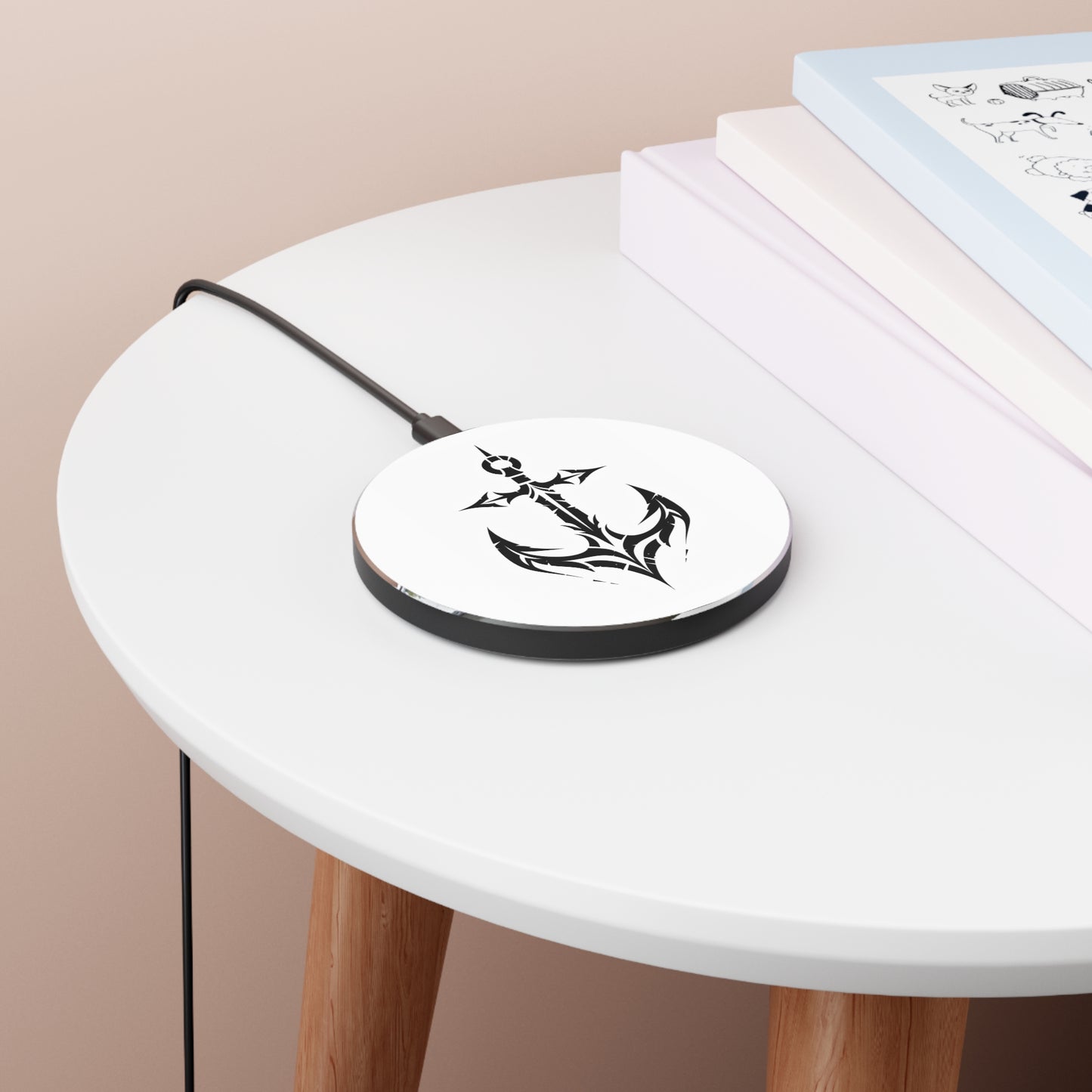 Nautical Anchor Wireless Charger - Fast Charging Pad for Home & Office