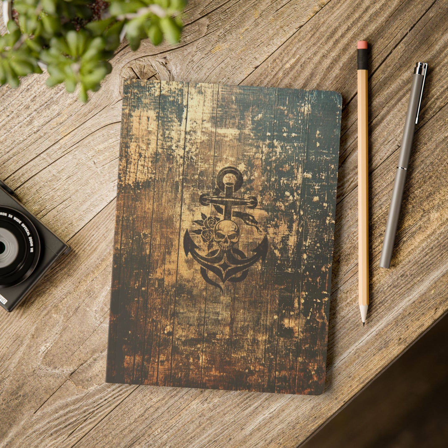 Rustic Anchor Softcover Journal – Ideal for Nautical Lovers & Adventure Seekers