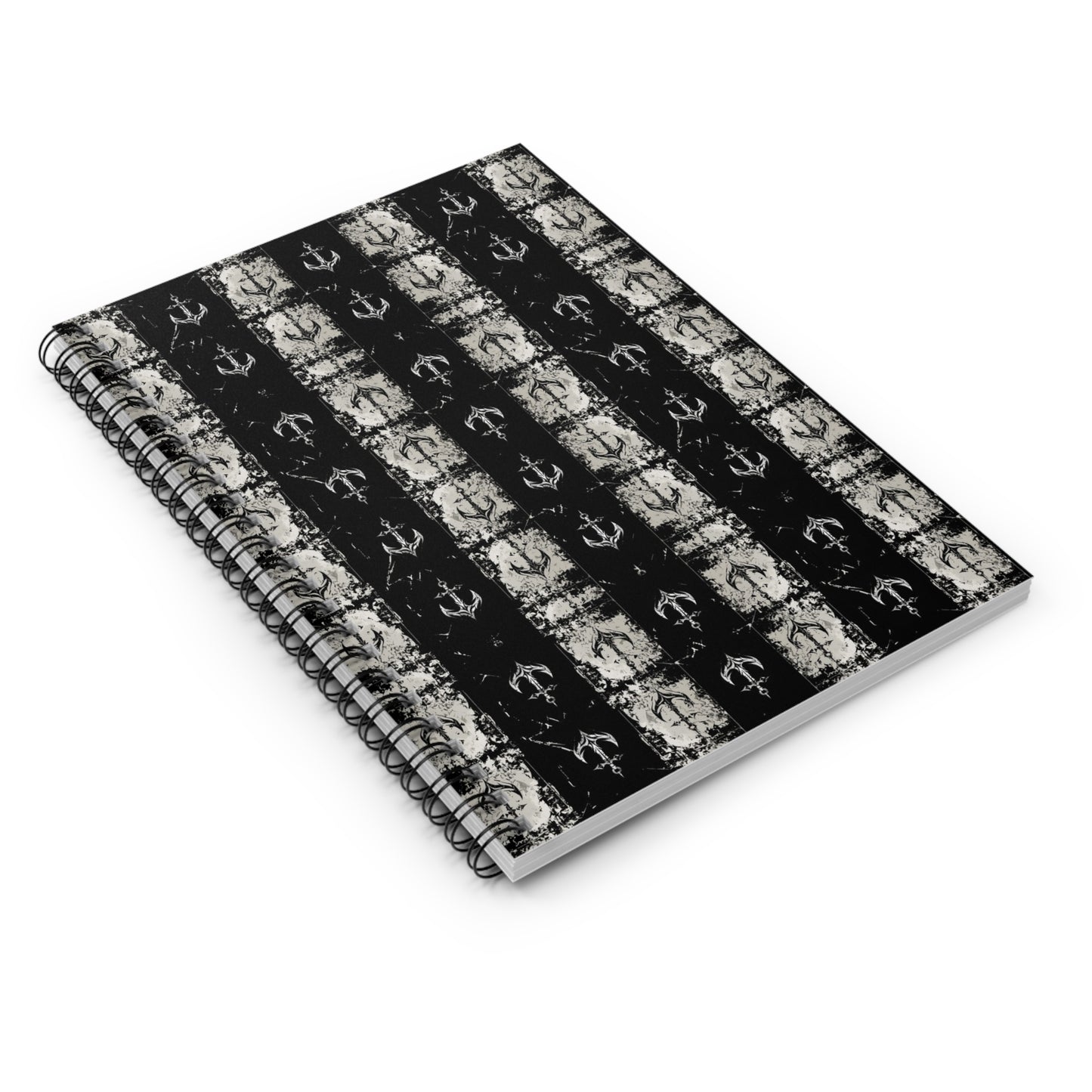Nautical Themed Spiral Notebook - Stylish Ruled Lines for Writers and Dreamers