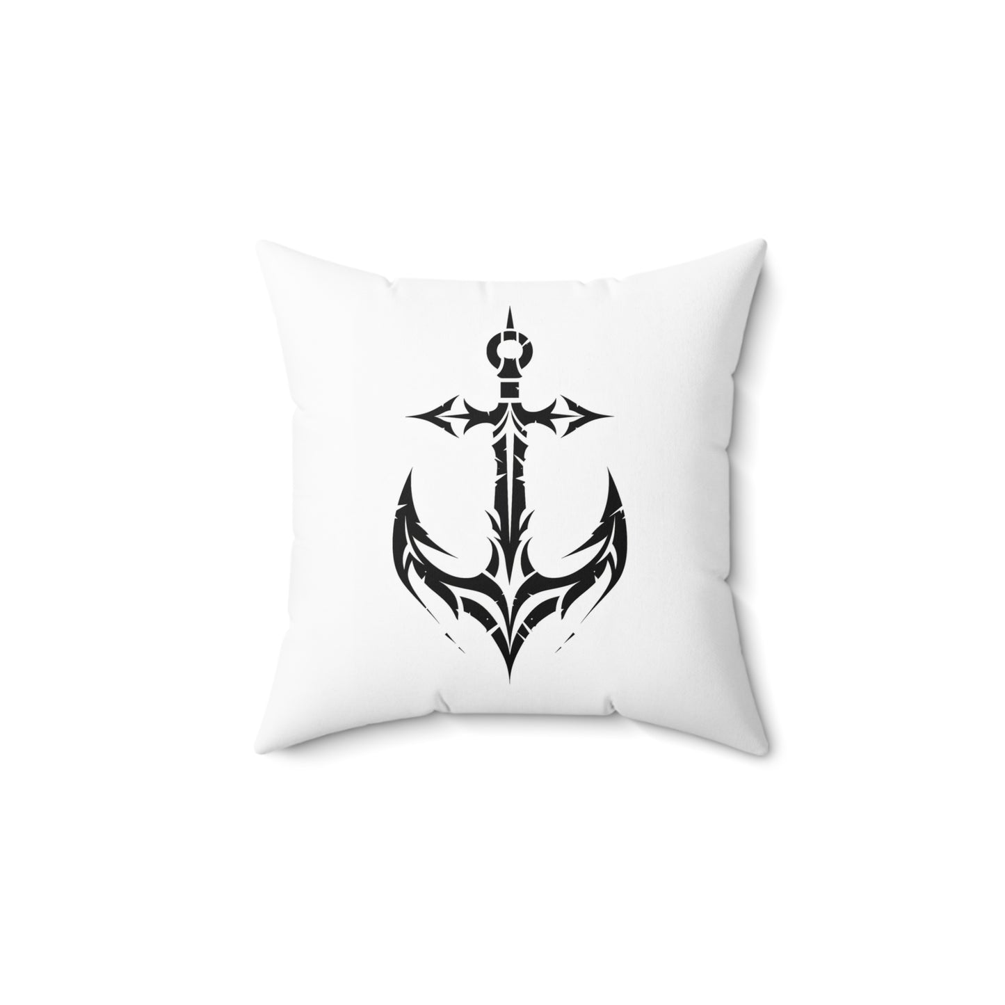 Edgy Skull & Anchor Throw Pillow - Perfect for Nautical Home Decor