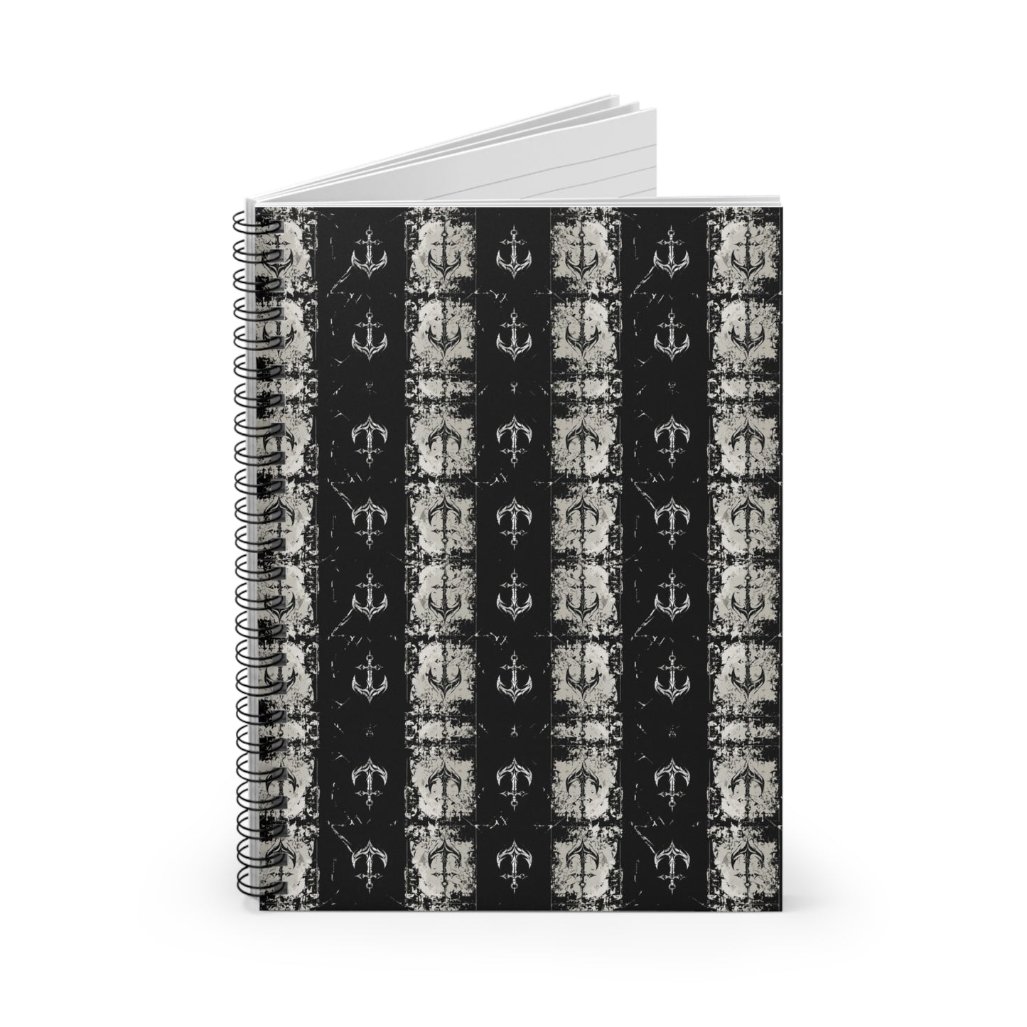 Nautical Themed Spiral Notebook - Stylish Ruled Lines for Writers and Dreamers