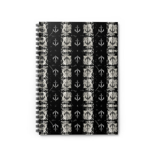 Nautical Themed Spiral Notebook - Stylish Ruled Lines for Writers and Dreamers